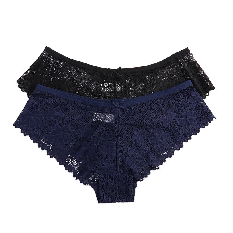 three-pack lace women's briefs