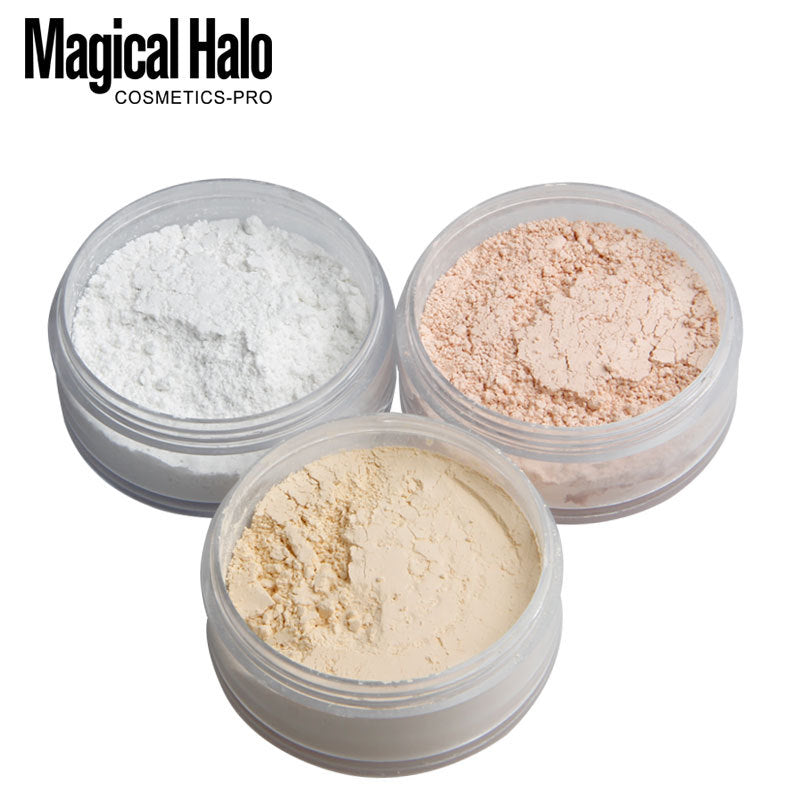 Makeup Magical Halo Three-Color Natural Concealer Loose Powder Fixed Honey Waterproof Does Not Take Off