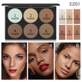 Paleta facial de seis tons