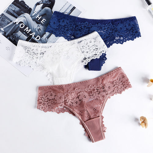 lace low-waist briefs