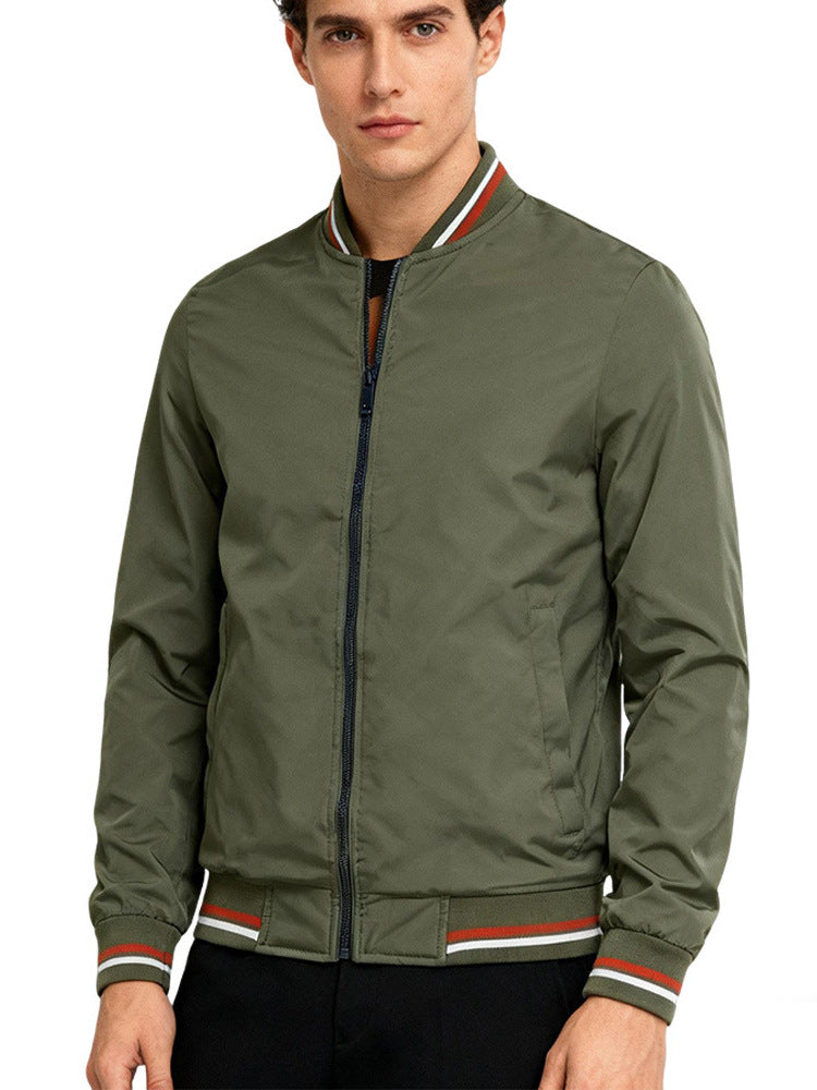 Baseball Collar Jacket Men.