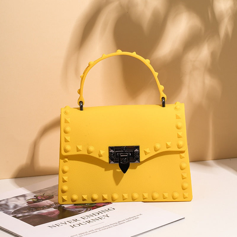 mini PVC jelly chain shoulder bag