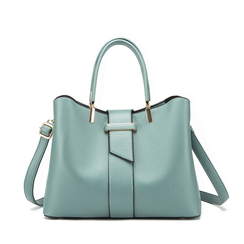 classic pu leather messenger bag