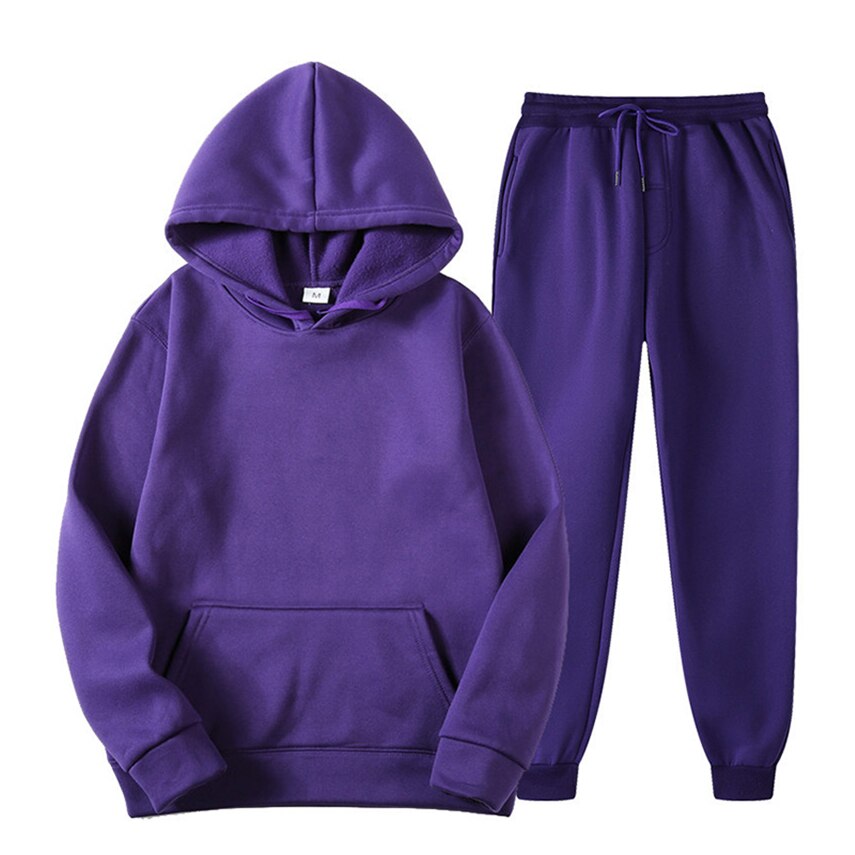 Women's oversized hooded sweatshirt and pants set