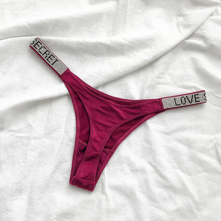 Tanga com Strass Cintura Baixa