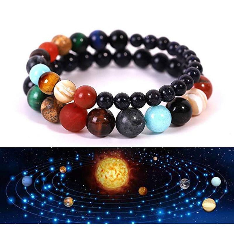 Universe, Galaxy, Eight Planets, Bracelets, Couples, Fashion Constellations, Small Gifts