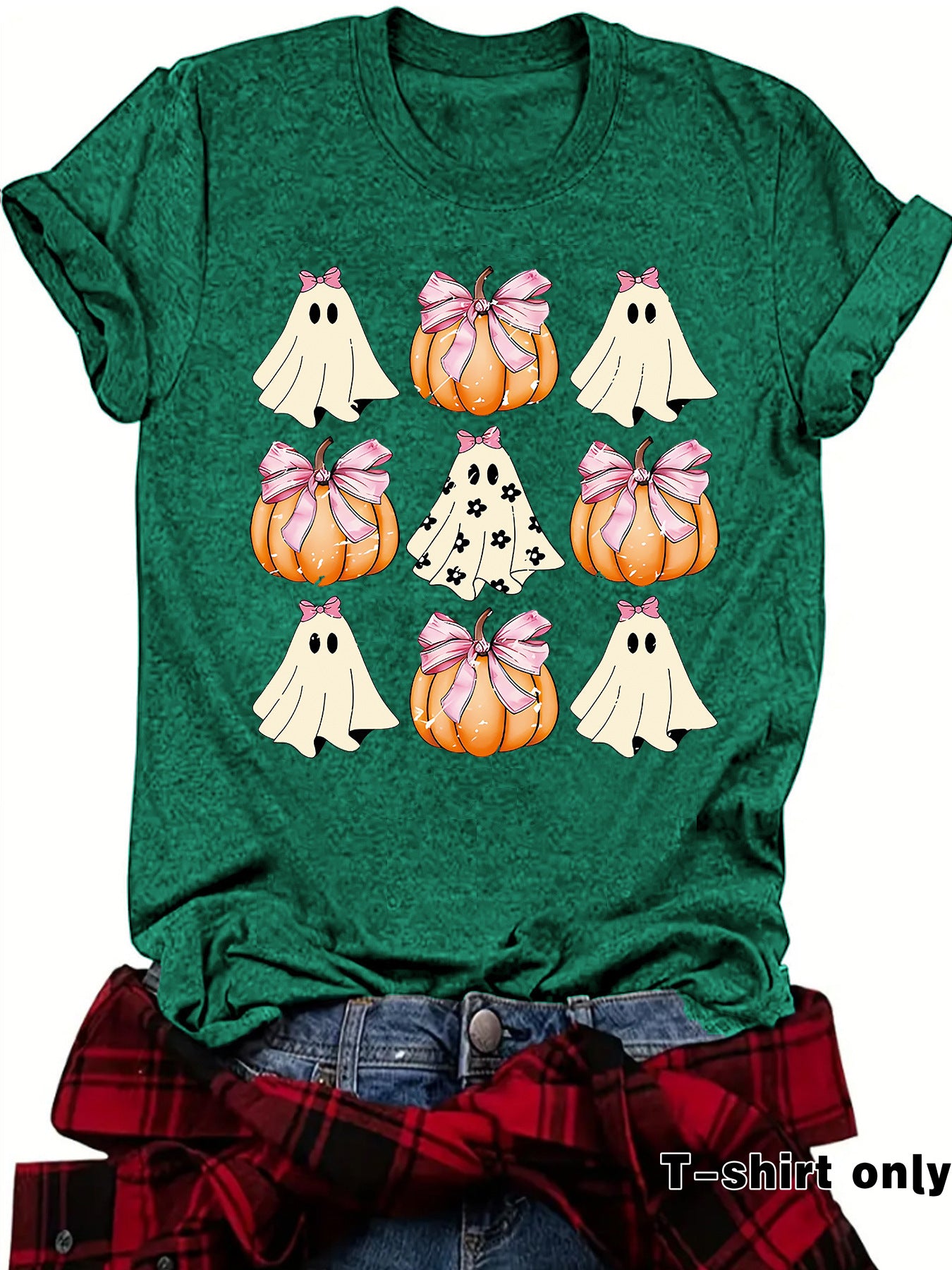 Funny Coquette Bow Pumpkin Spooky Season T-S