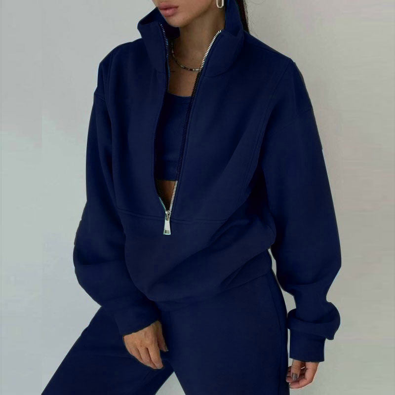 Conjunto Tracksuit Feminino em Forro Polar