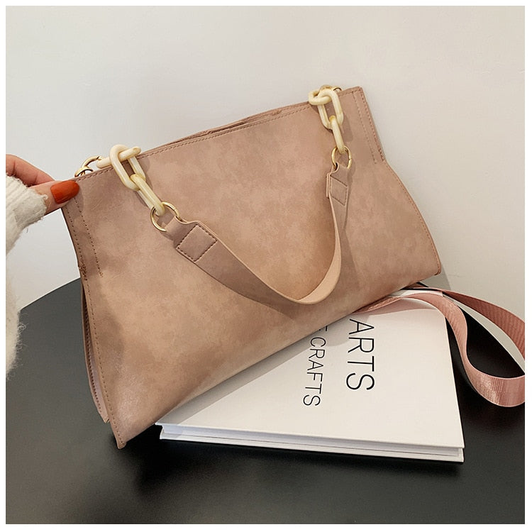 soft PU crossbody shoulder bag