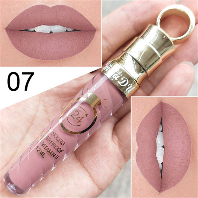 collection of liquid lipsticks in various shades