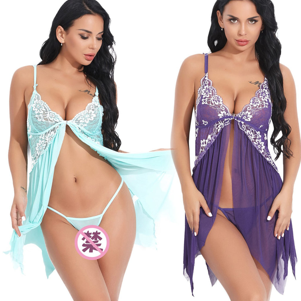 chiffon camisole and skirt lingerie set