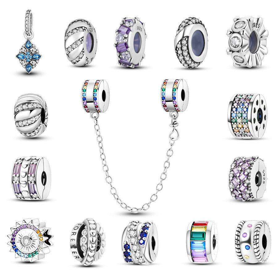 Pendant beads, emerald shaped isolation DIY bracelets, necklaces