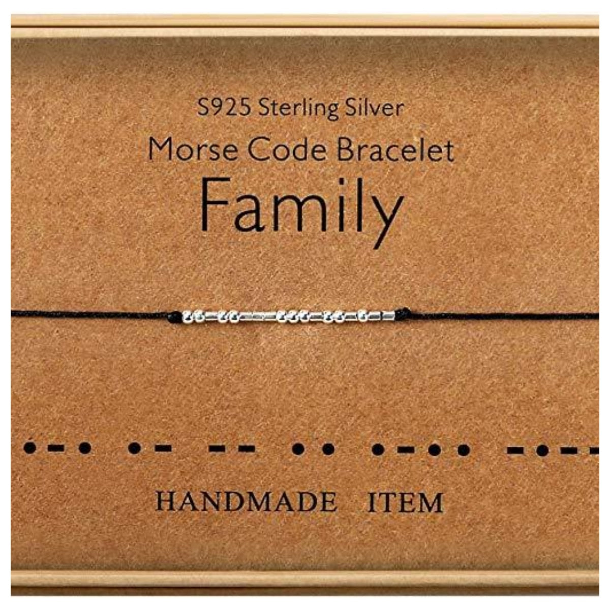 Fuck Off Morse Code Bracelets for Women Men Beads on Silk Cord Friendship Bracelet Gift Jewelry