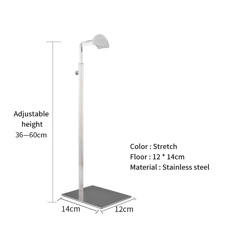 stainless steel hanging bag display rack