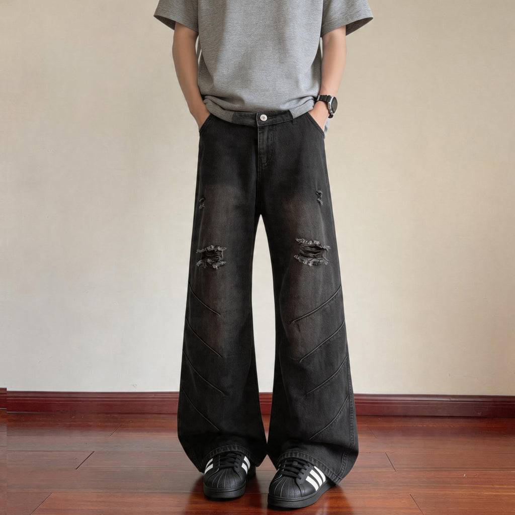 Ripped Denim Pants for Men.