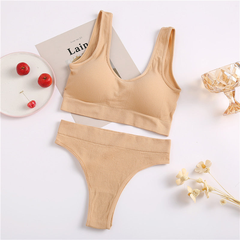 Ensemble Sans Couture Soutien‑gorge Sans Armature