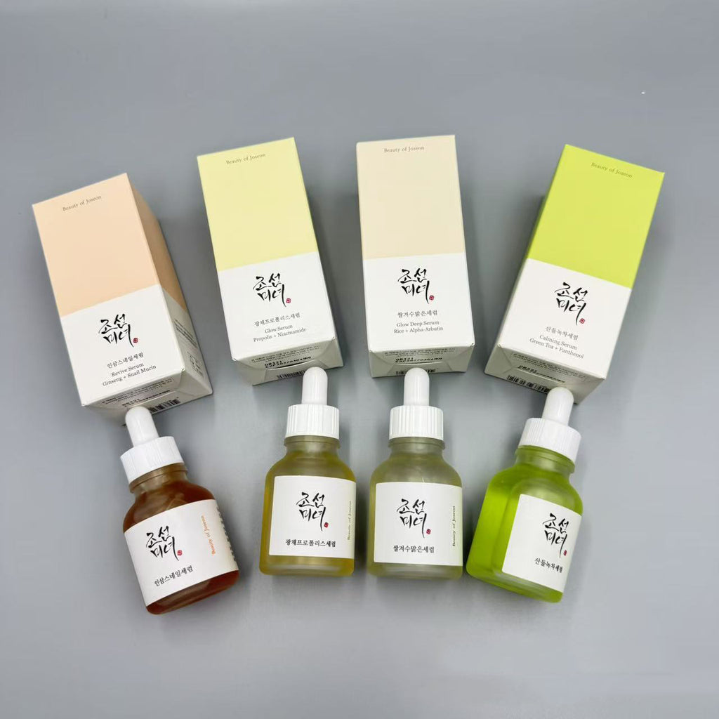 selection of toner and sunscreen products
