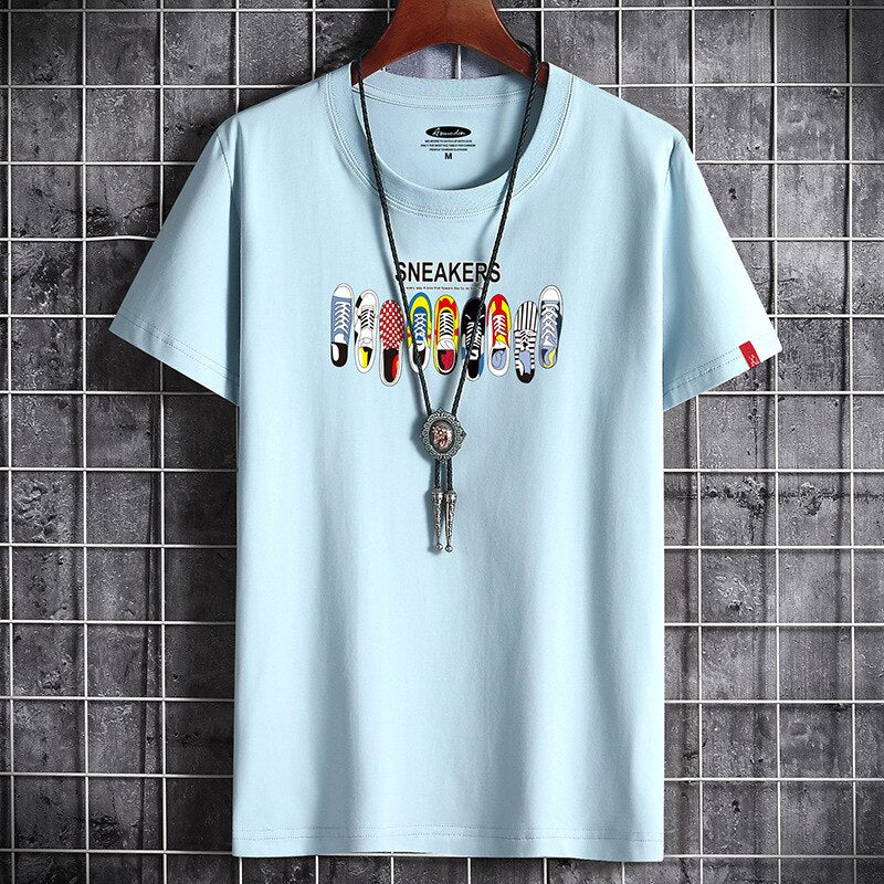Anime Goth Oversized Graphic T Shirt Summer for Men Clothing