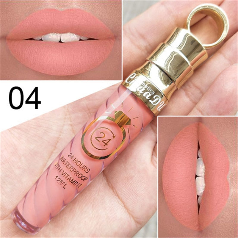 collection of liquid lipsticks in various shades