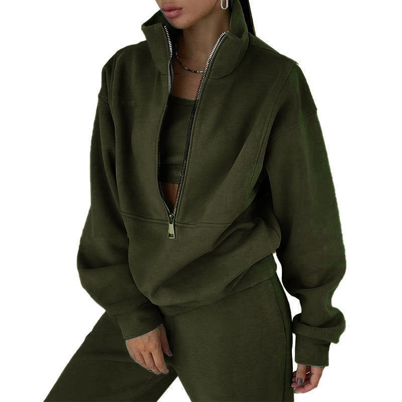 Conjunto Tracksuit Feminino em Forro Polar