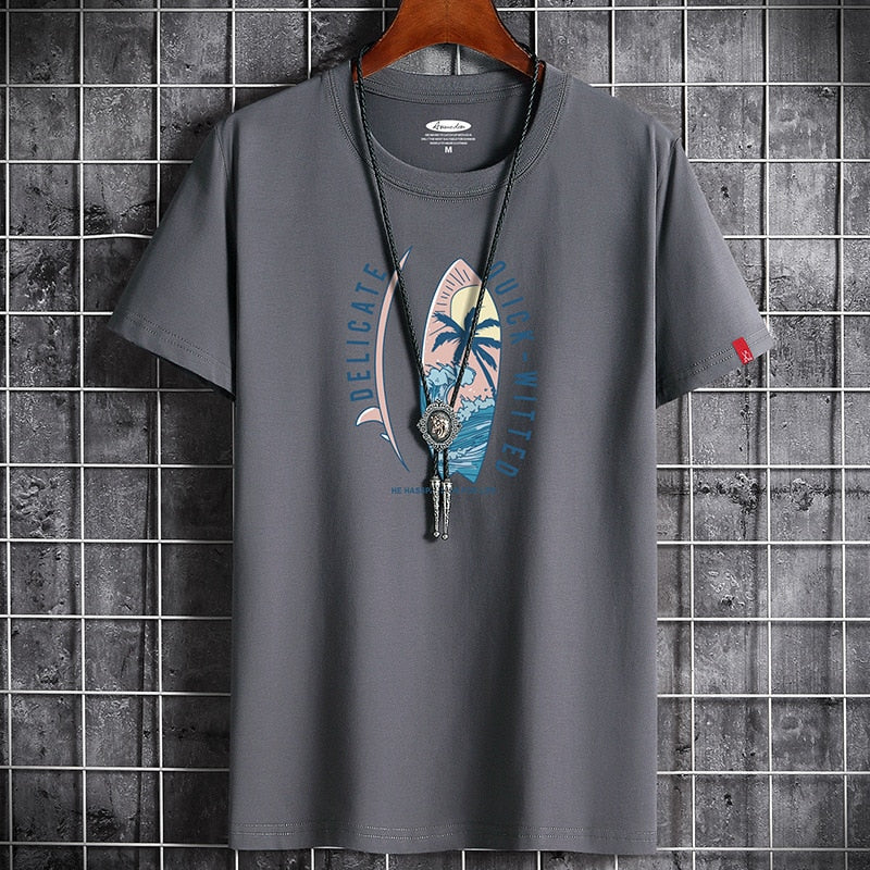 Anime graphic oversized men's T-shirt