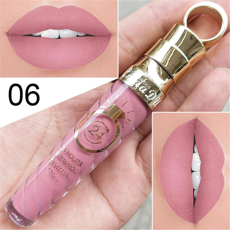 collection of liquid lipsticks in various shades