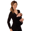 Maternity Baby Carrier Tees Kangaroo T-Shirt for Father Mother With Long-sleeve Big Pocket Multifunction Tank Tops Clothes