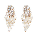 Earnail accessories female pearl water drop earrings versatile ear