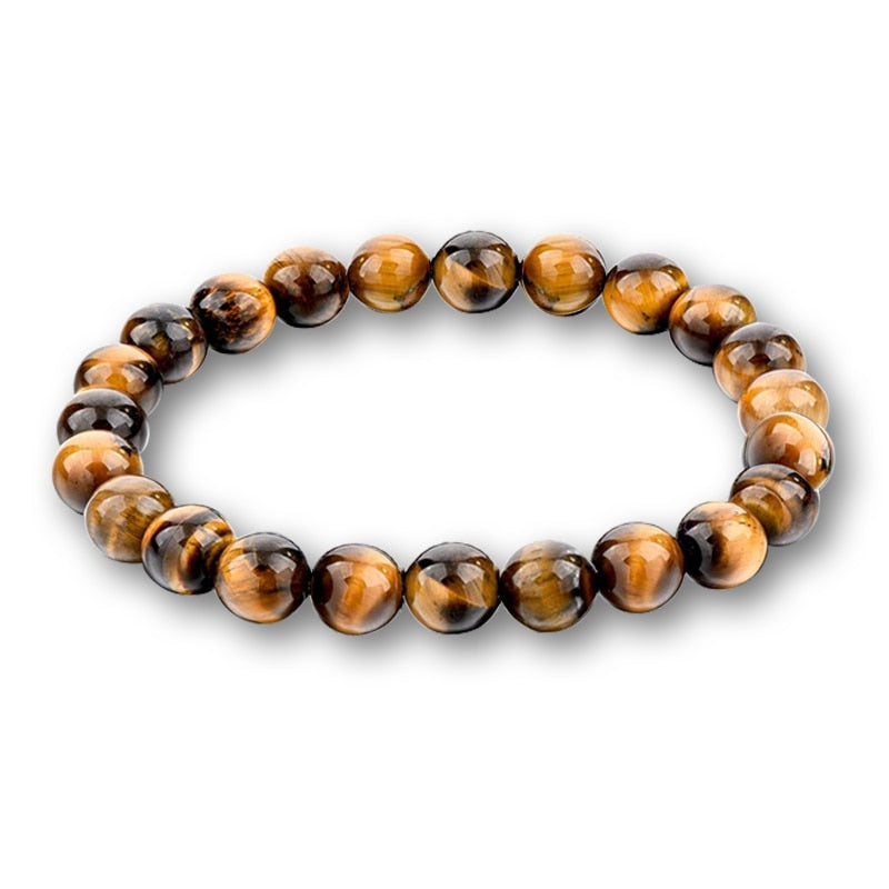 Tiger Eye Natural Lava Stone Chakra Yoga Beads Bracelets for Women Men Power Charm Bracelet Fashion Jewelry Accessories