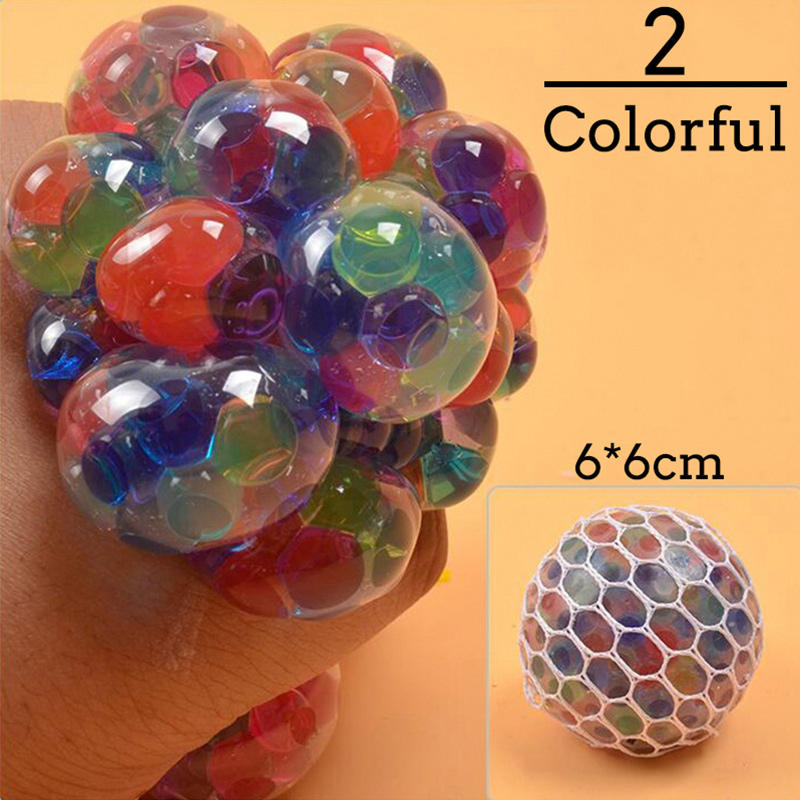 Jouets antistress colorés en forme de boule de raisin, jouet Squishy, jouet à presser pour soulager le stress, jouets amusants pour enfants, farces pour adultes, cadeaux