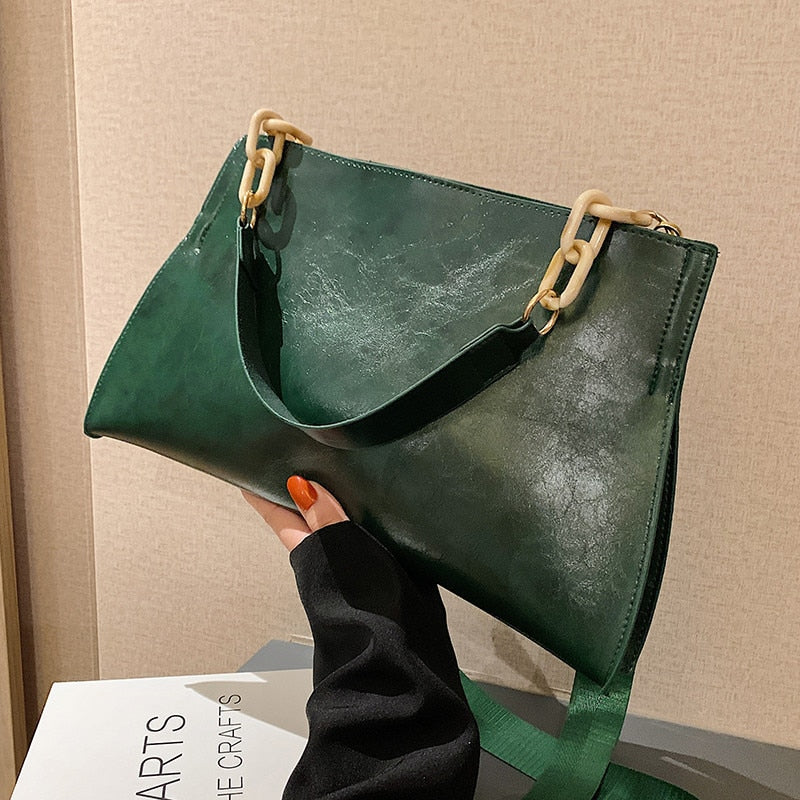 soft PU crossbody shoulder bag