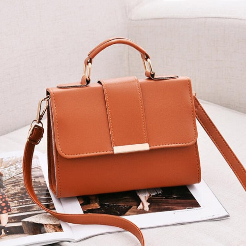 PU flap crossbody shoulder bag small