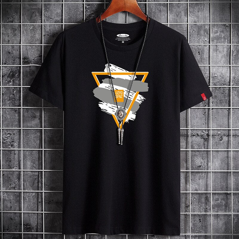 Anime T Shirt White Oversized Summer for Men Clothing
