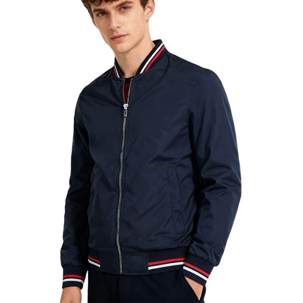 Baseball Collar Jacket Men.