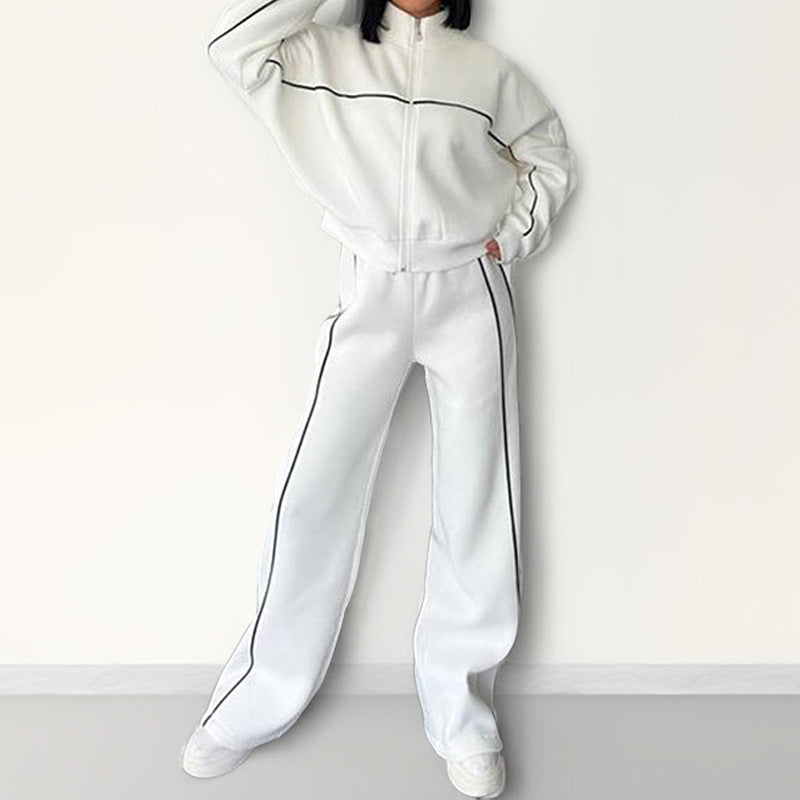 Tie-waist hoodie and matching tracksuit pants