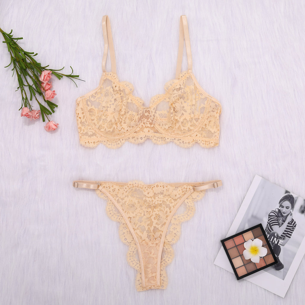 french-style lace lingerie set