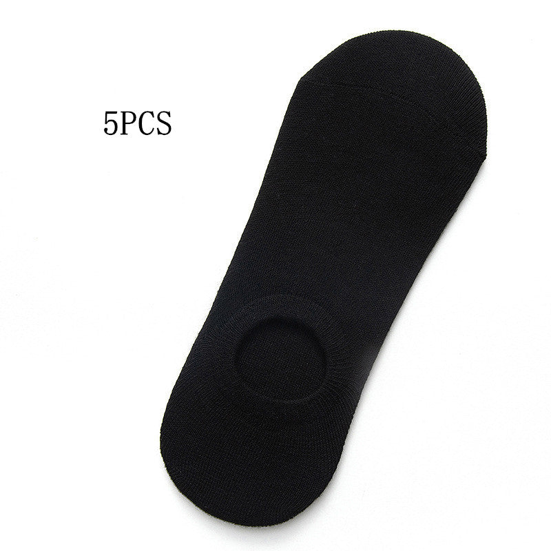 Socks Men And Women Solid Color Boat Socks Spring...
