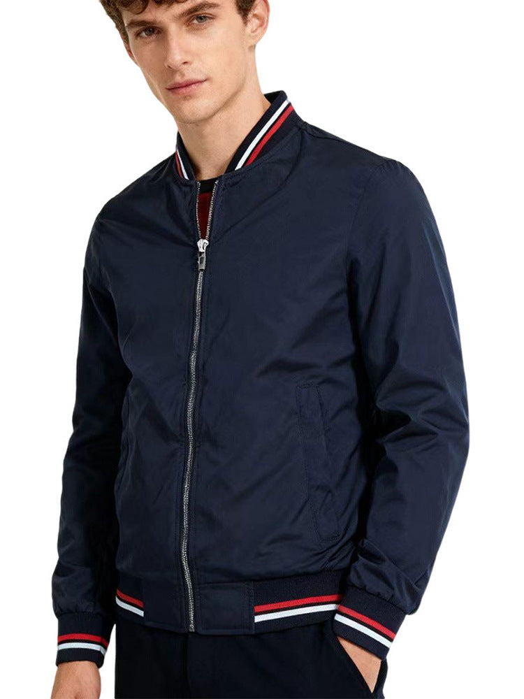 Baseball Collar Jacket Men.