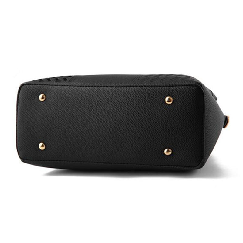 tassel pu top-handle shoulder bag