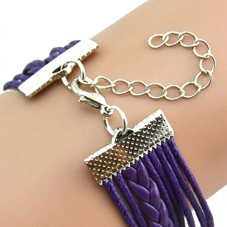 Bracelets on hand Infinity Owl Pearl Friendship Multilayer Charm Leather