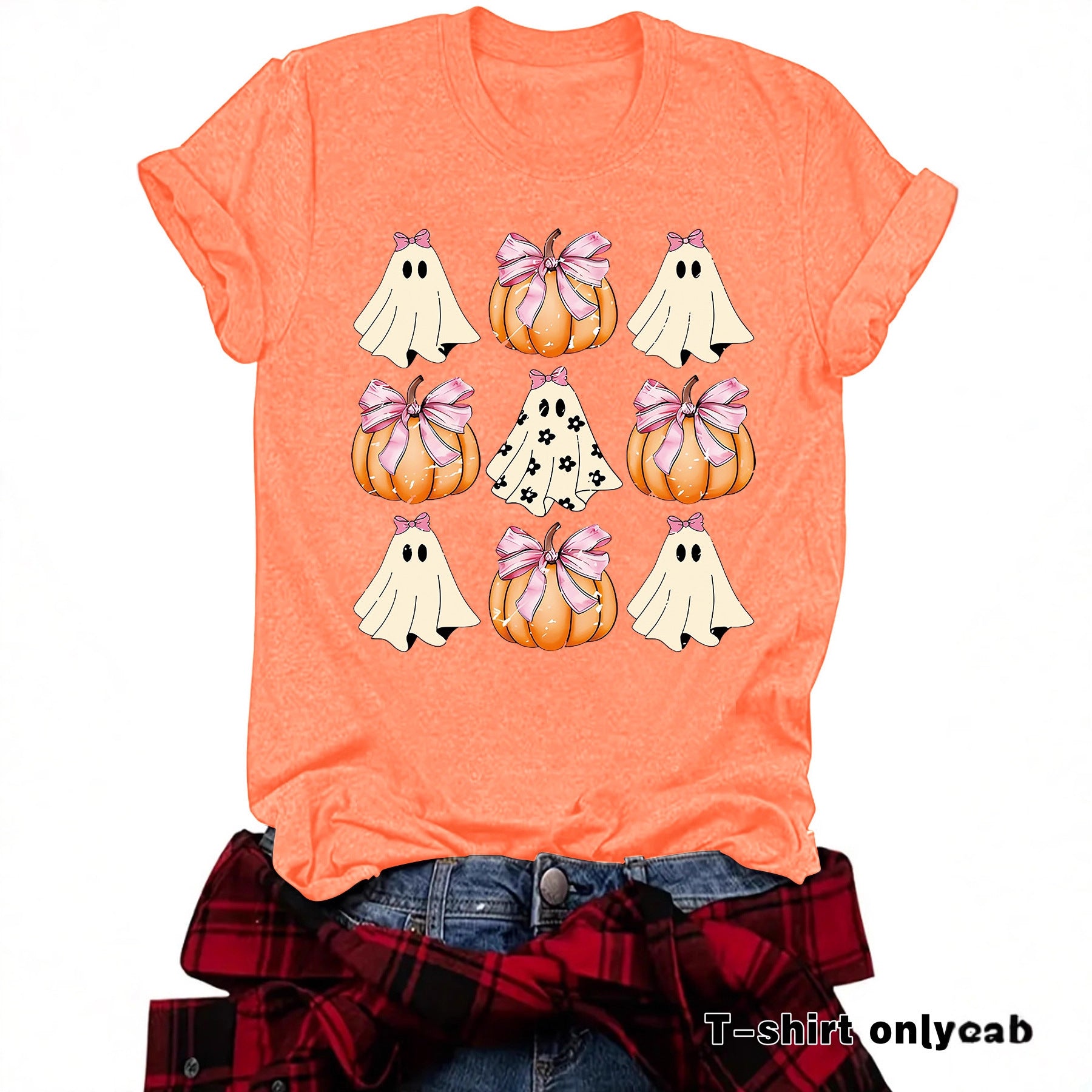 Funny Coquette Bow Pumpkin Spooky Season T-S