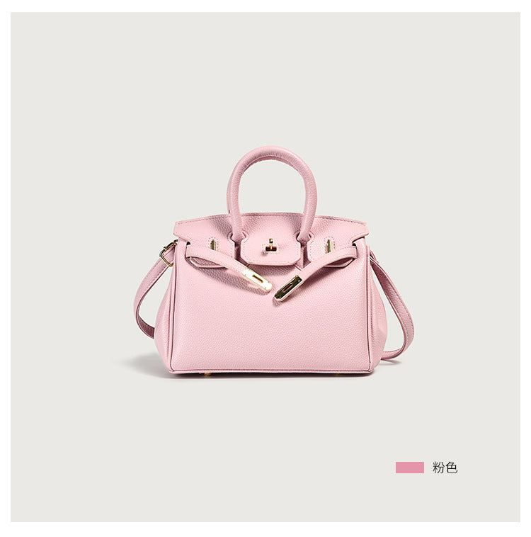 classic PU top-handle tote bag