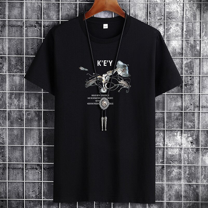 New T Shirt for Men Clothing Fashion Sport Hip Hop Tshirt Couple Clothes Gym T Shirts for Women Female S-6XL