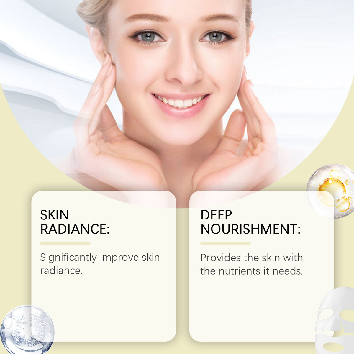 Coffret Masques Visage Niacinamide & Vitamine C