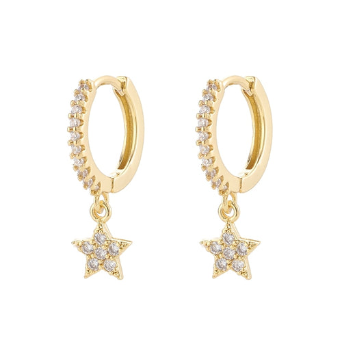Anenjery Sterling Silver Shiny Inlaid Micro Cubic Zircon