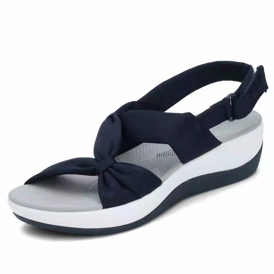 Large Size New Sandals Women's Simple Fish Mouth Sponge