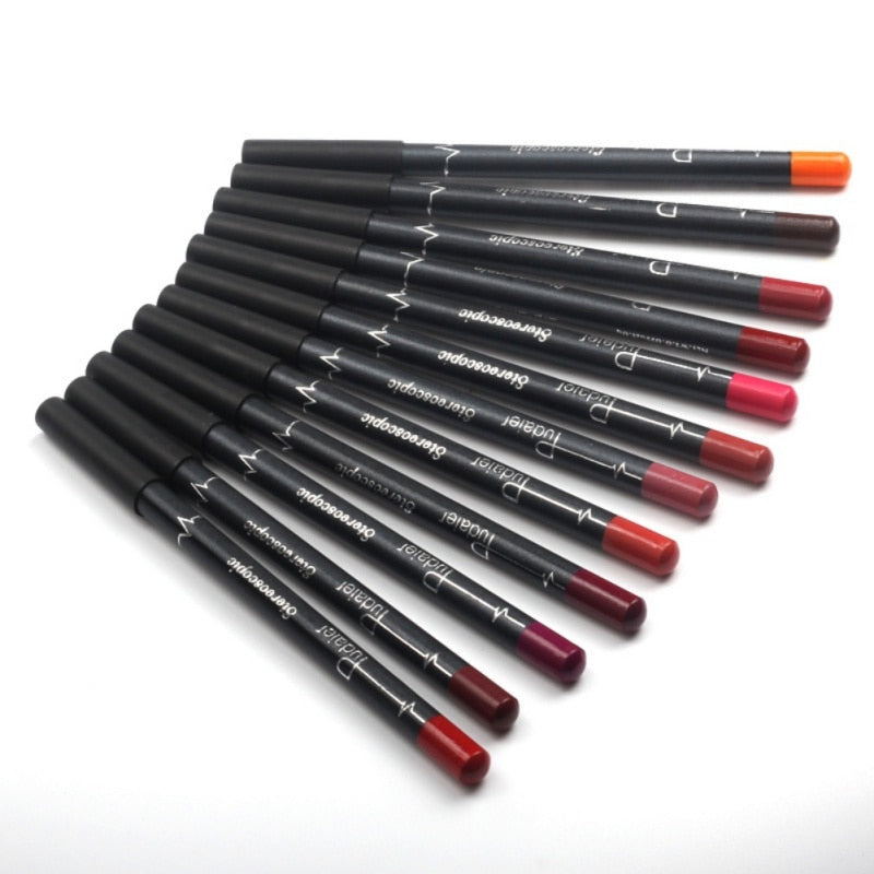 set of 12 lip liner pencils