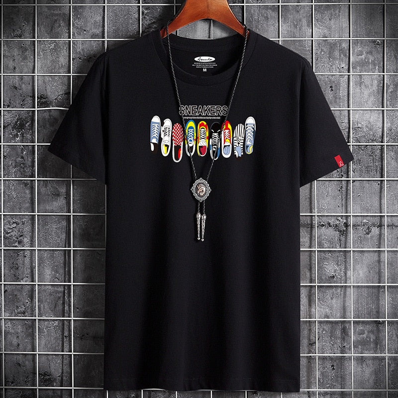 Anime Goth Oversized Graphic T Shirt Summer for Men Clothing