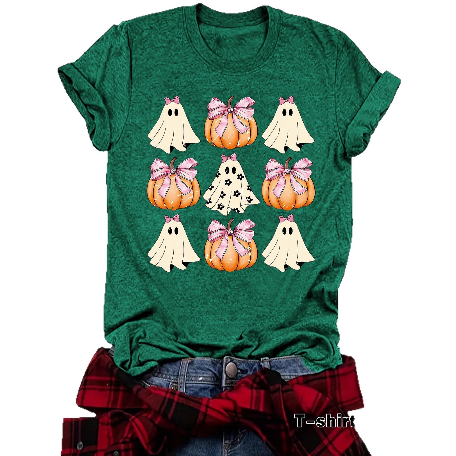 Funny Coquette Bow Pumpkin Spooky Season T-S