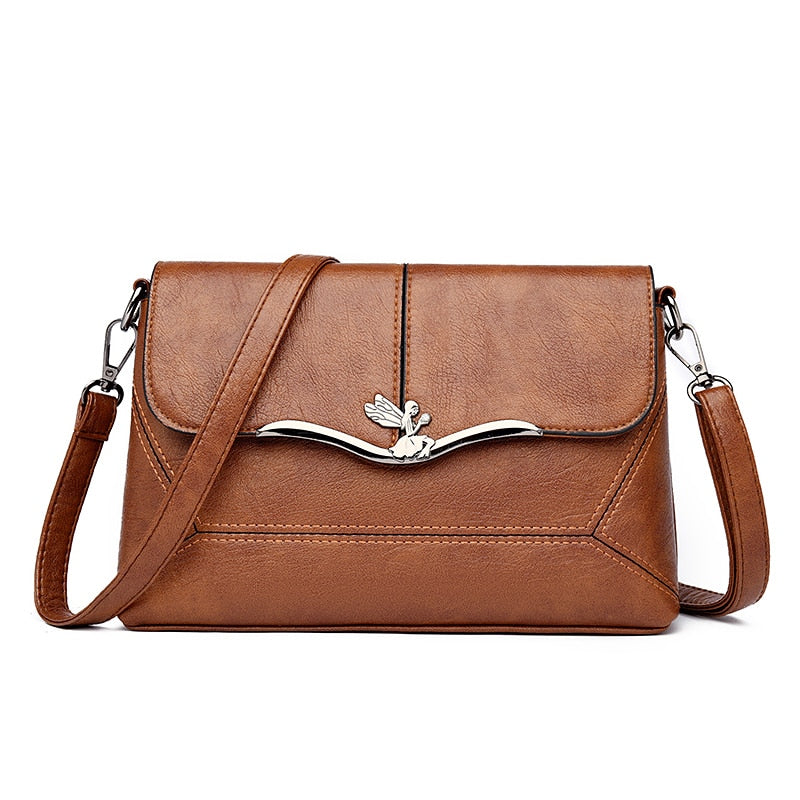 soft leather small crossbody tote